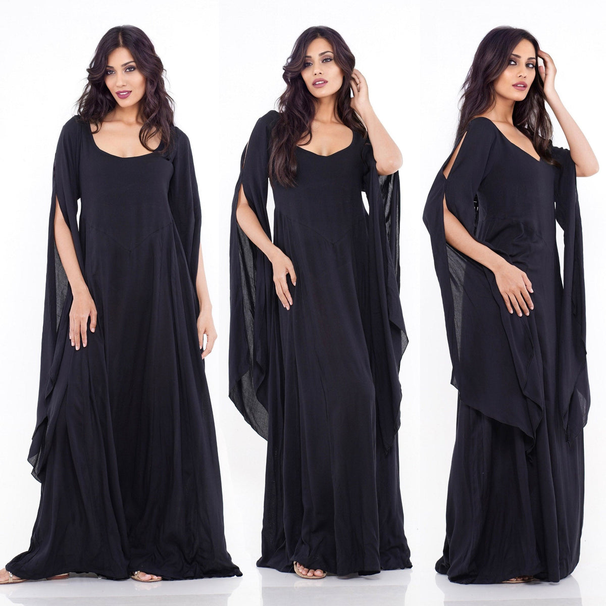Carrie Cottagegoth Renaissance Bohemian Maxi Dress