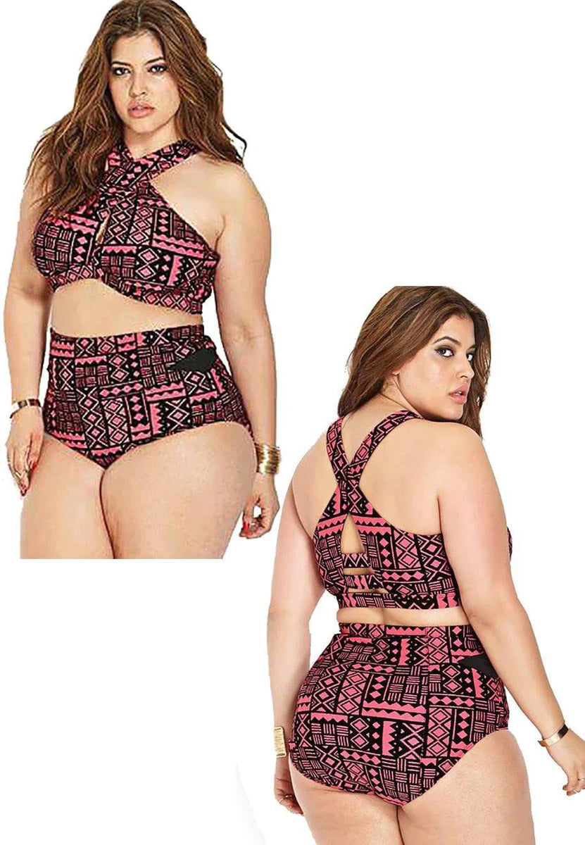 Brooke High Waist Retro Sexy Summer Women's Bikini Set