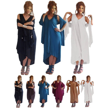 Alma Lagenlook Sleeveless Jersey 3/4 Length Dress Set