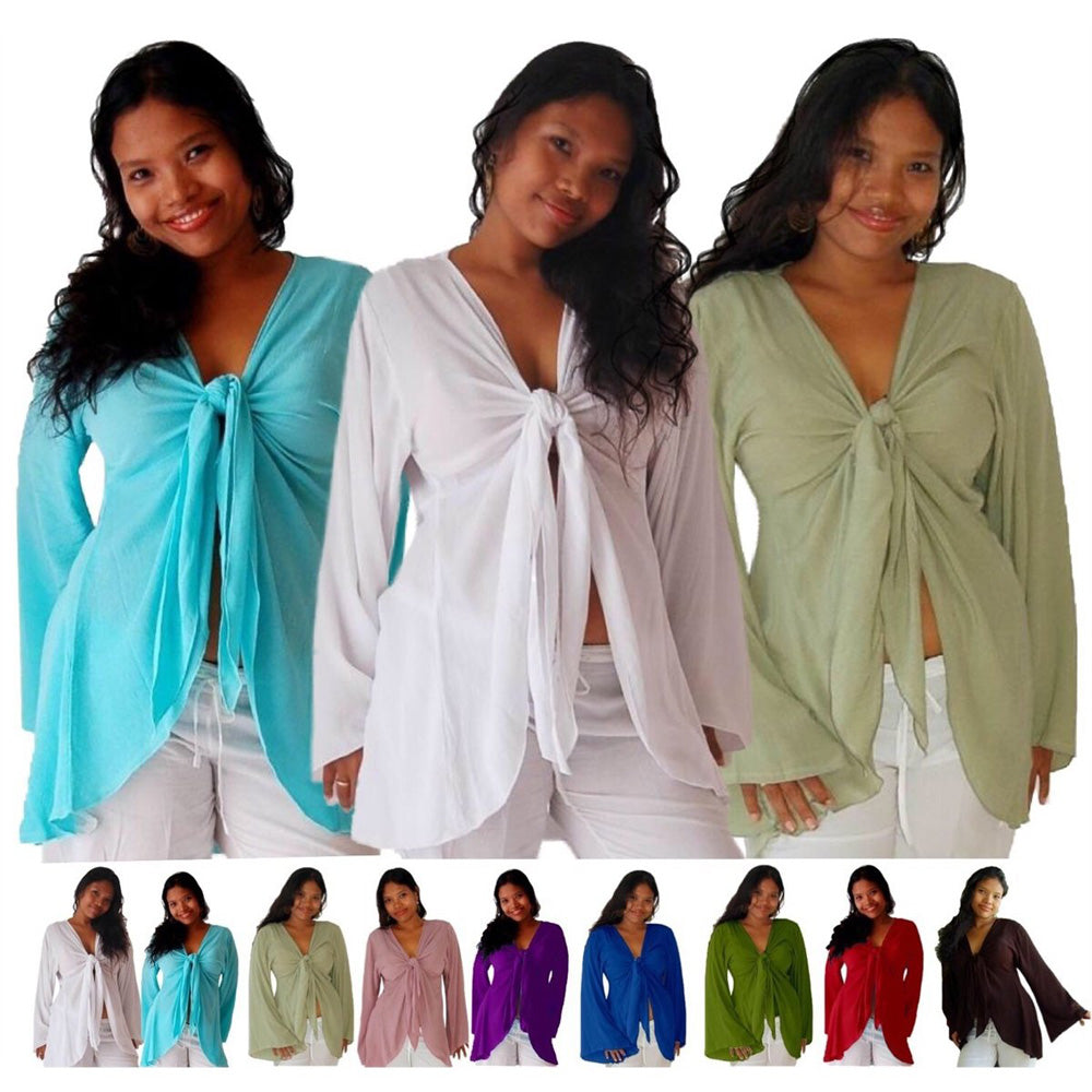 Kimberly Chic Tie Shrug Jacket or Blouse