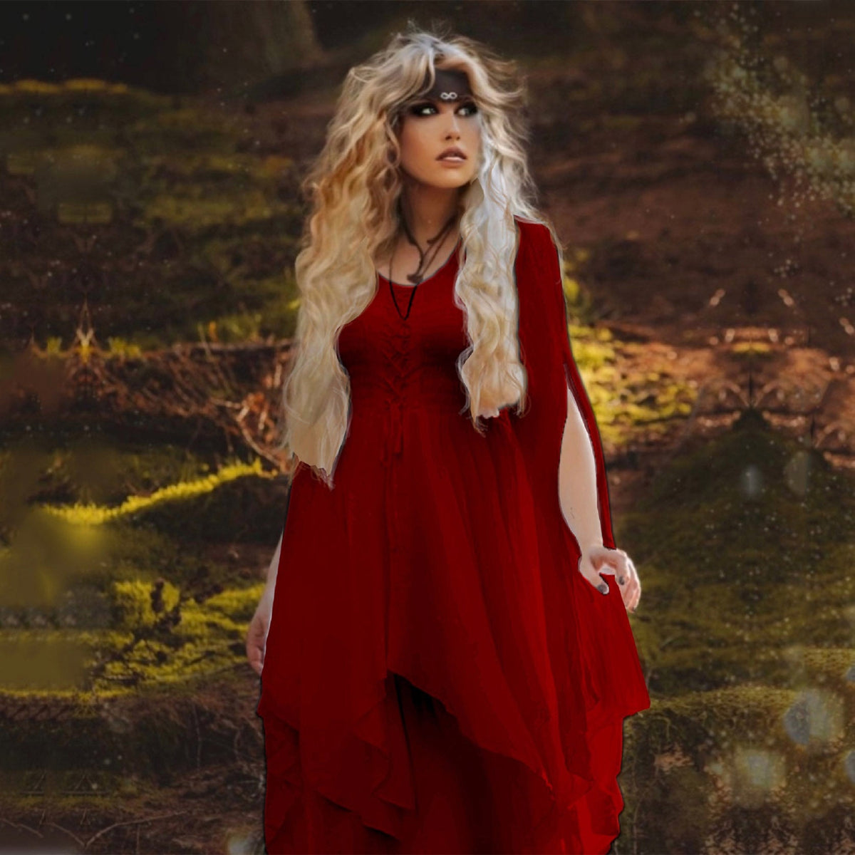 Leona Ren Faire Renaissance Corset Maxi Dress