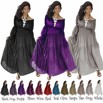 Sophia Ephemeral Chiffon Smocked Bohemian Maxi Dress