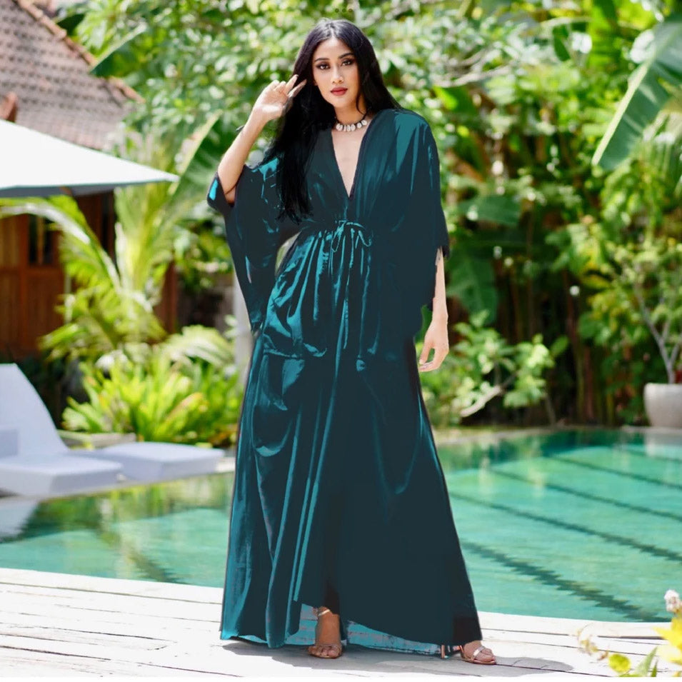 Brittany Bell Sleeves Maxi Goddess Dress