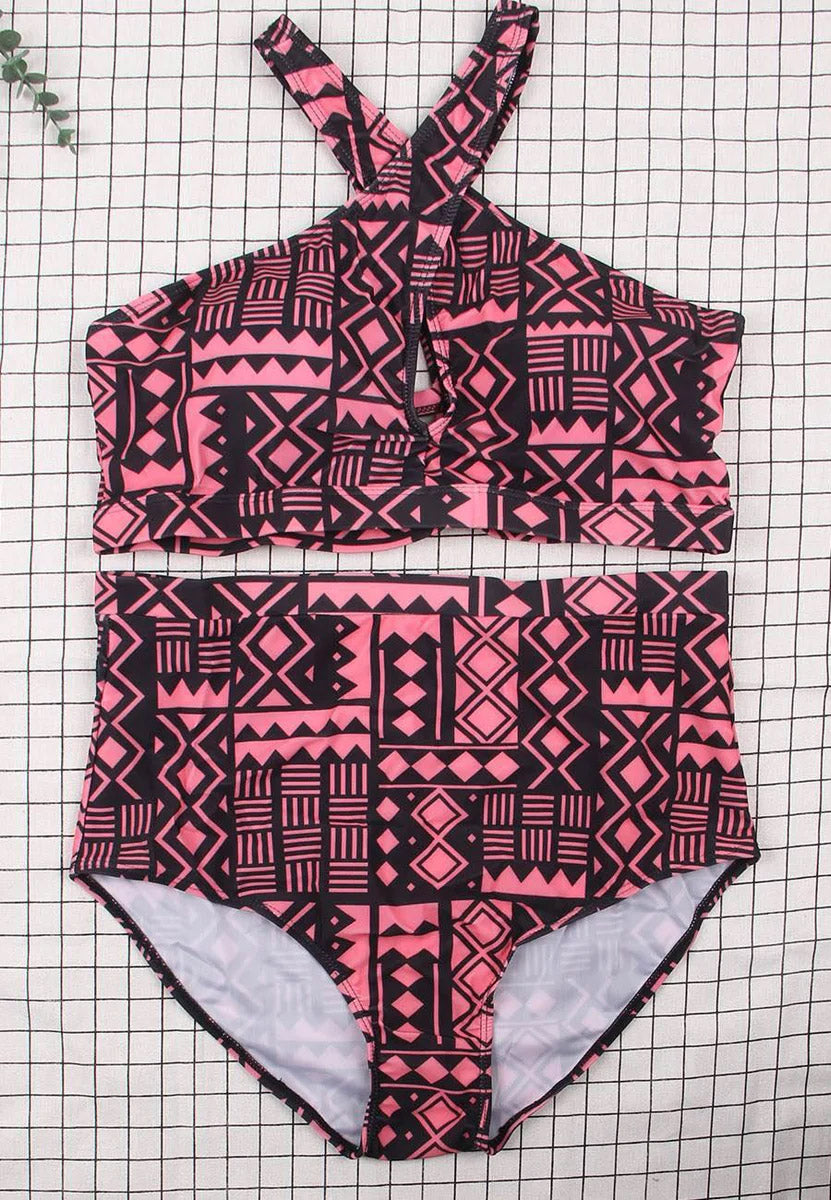 Brooke High Waist Retro Sexy Summer Women's Bikini Set