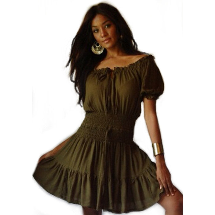 Luella Sexy Smocked Mini Dress