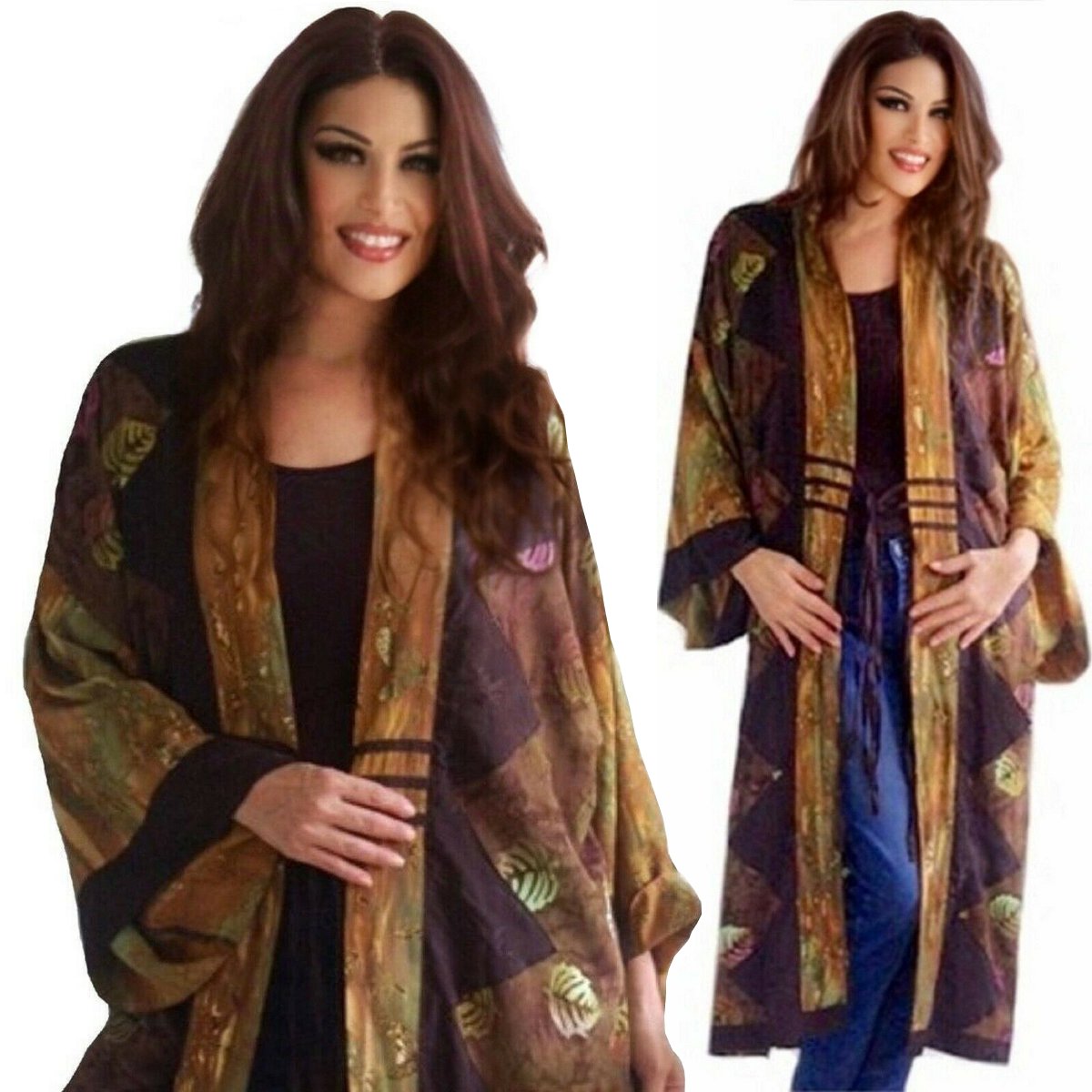Giavanna Charming Kimono Patchwork Batik Jacket