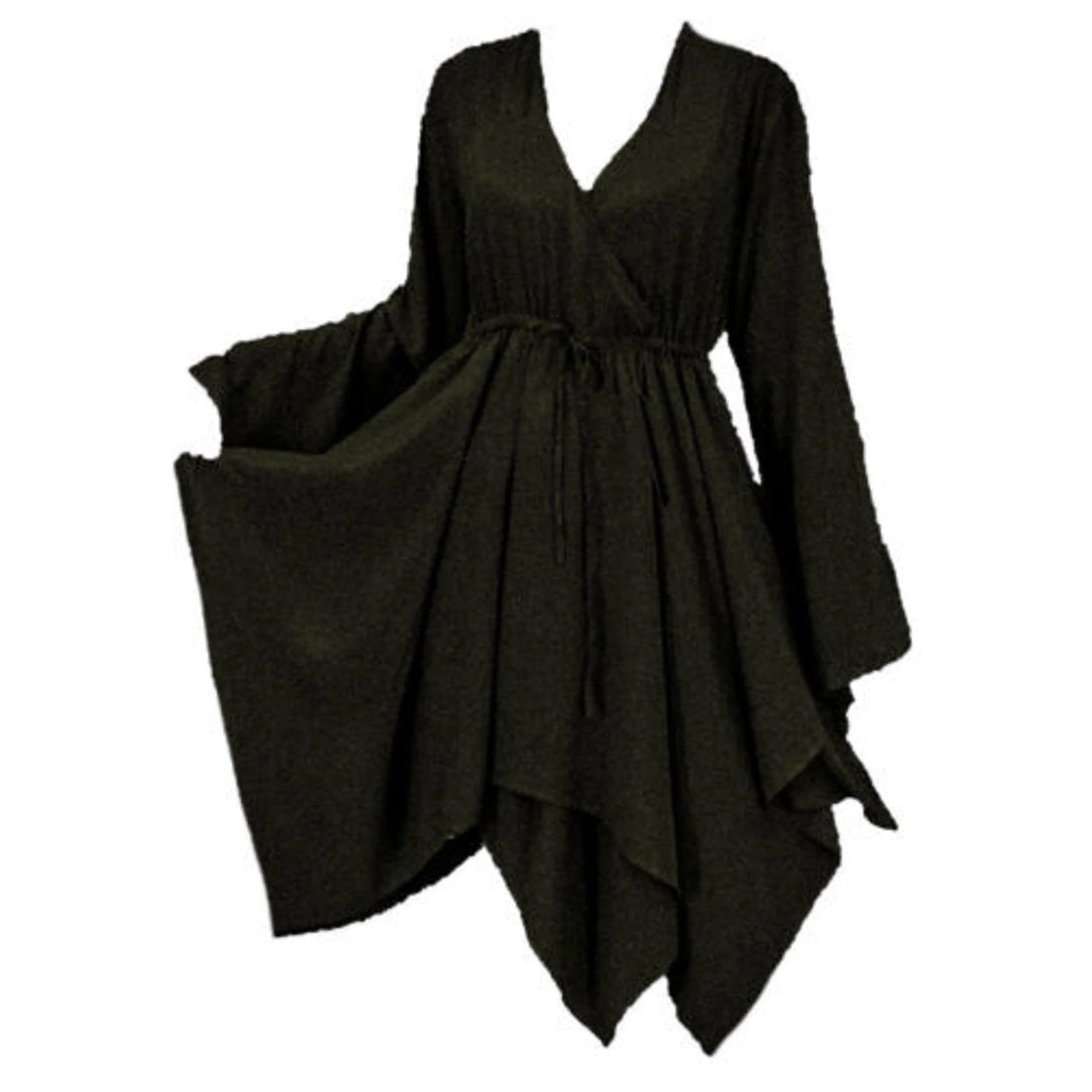 Scarlette V Neckline Asymmetrical Long Sleeve Boho Blouse