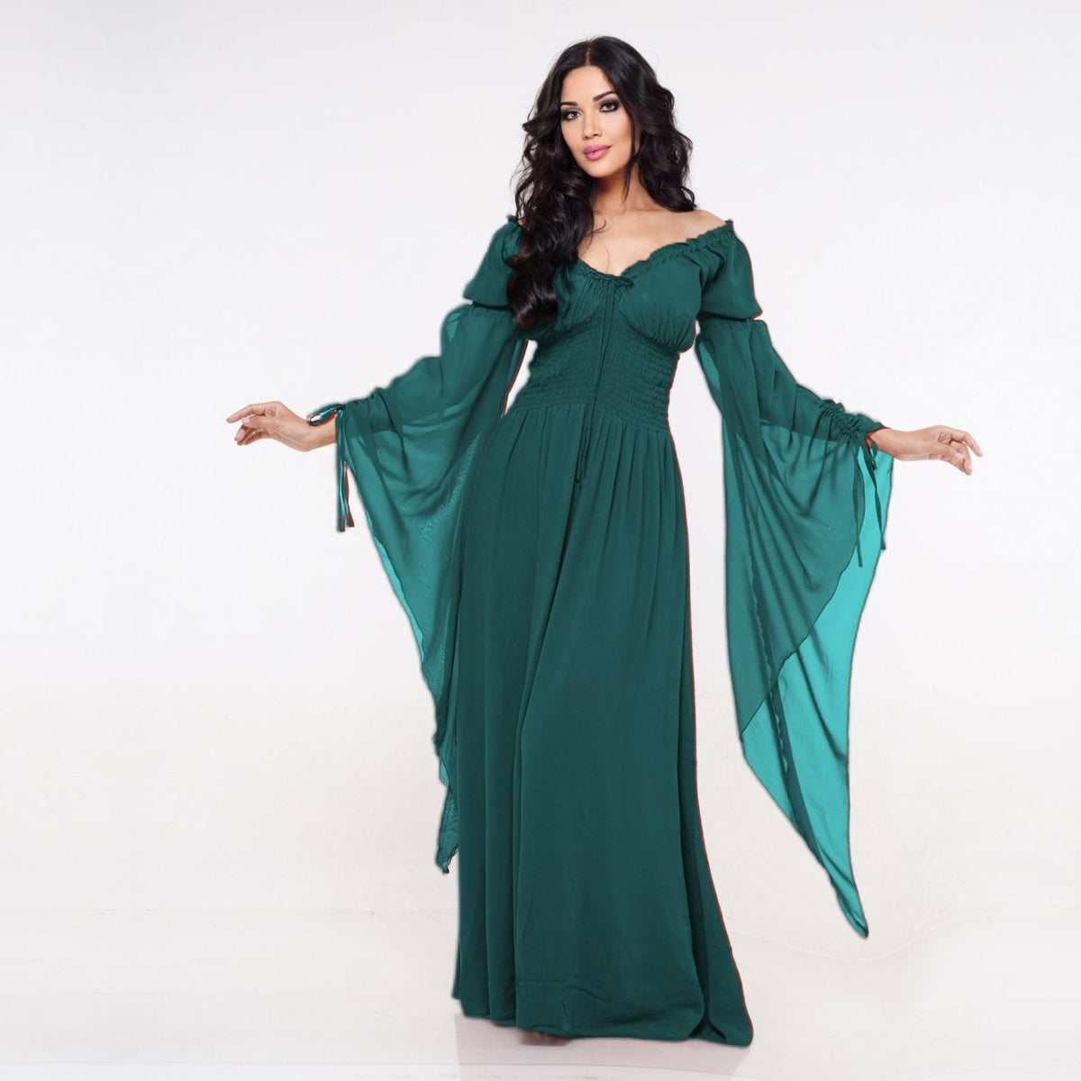 Clarissa Flowing Sleeve Renaissance Romantic Maxi Dress