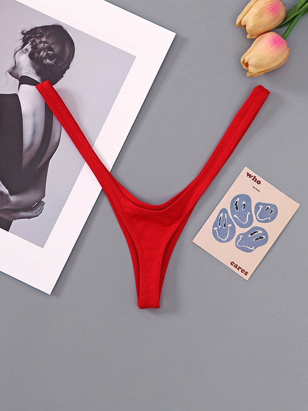 Femal Sexy Solid Color T-Back Panties