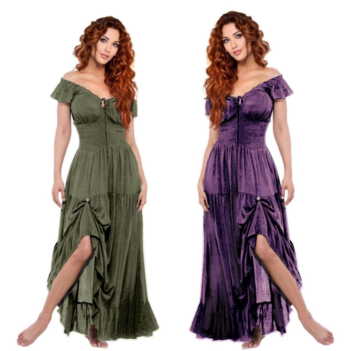 Madalyn Smocked Tiers Crinkle Rayon Party Maxi Dress