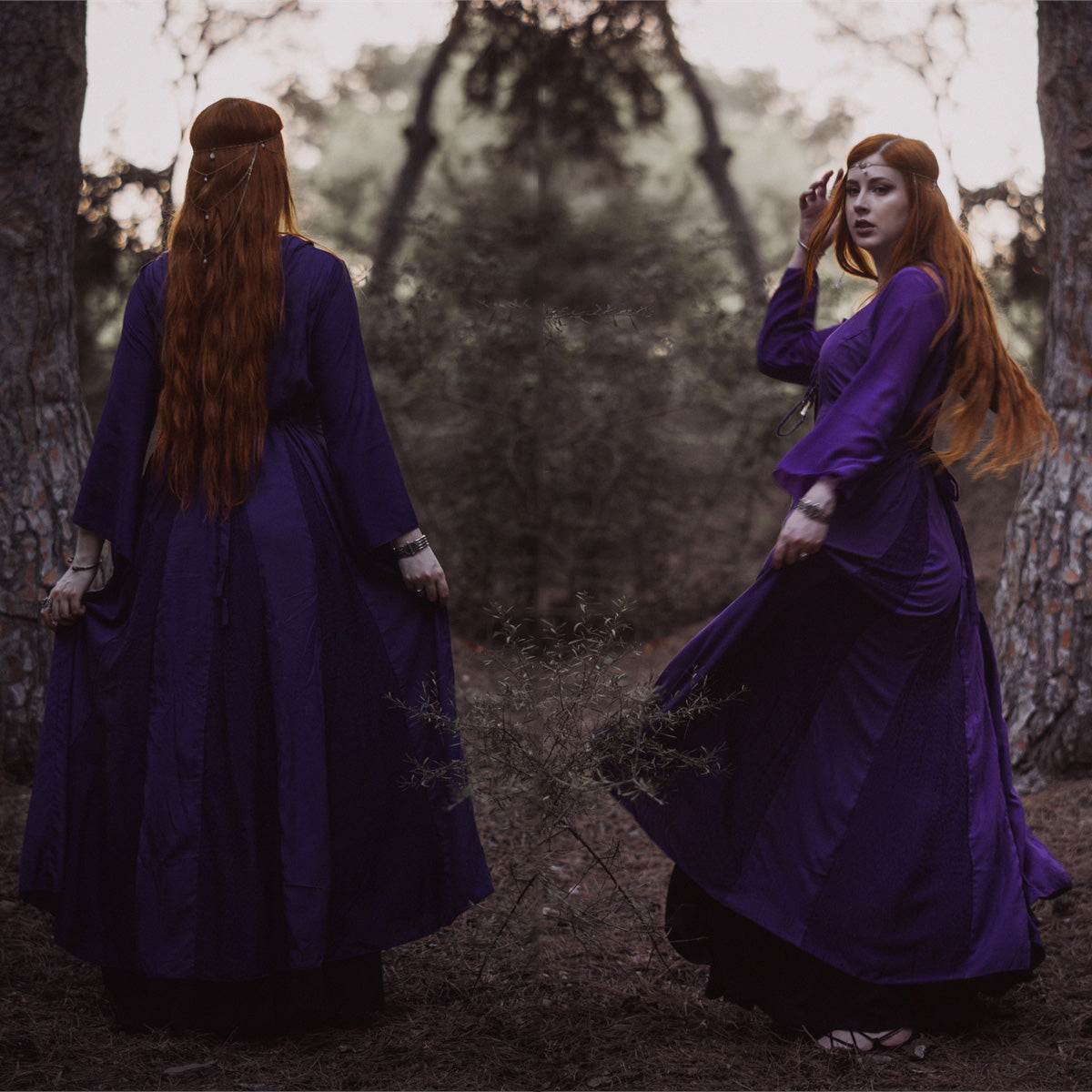 Ariana Wiccan Robe Goddess Gown Maxi Dress
