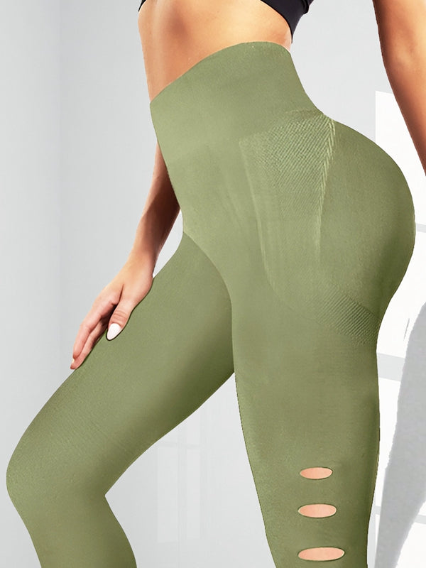 Hollow Out High-waisted Seamless Leggings