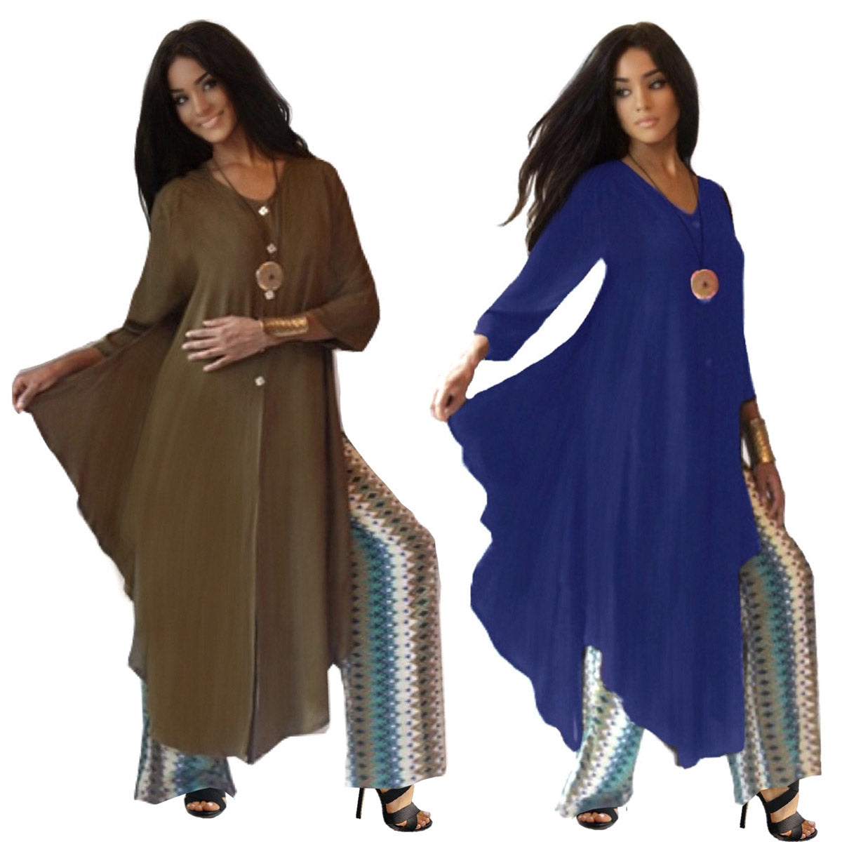 Vicki Gorgeous Longline Lagenlook Tunic Shirt