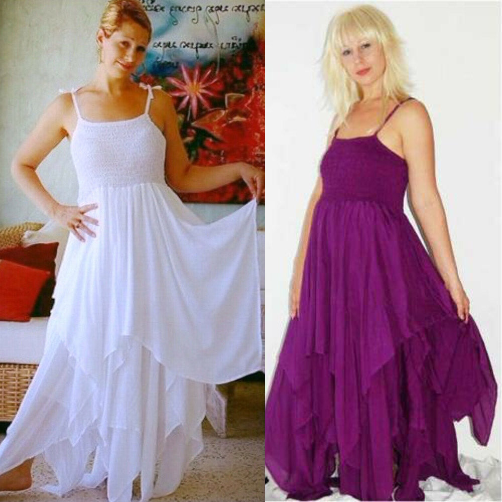 Nicole  Boho Pixie Dress Hippie Layered Design Lagenlook Chic