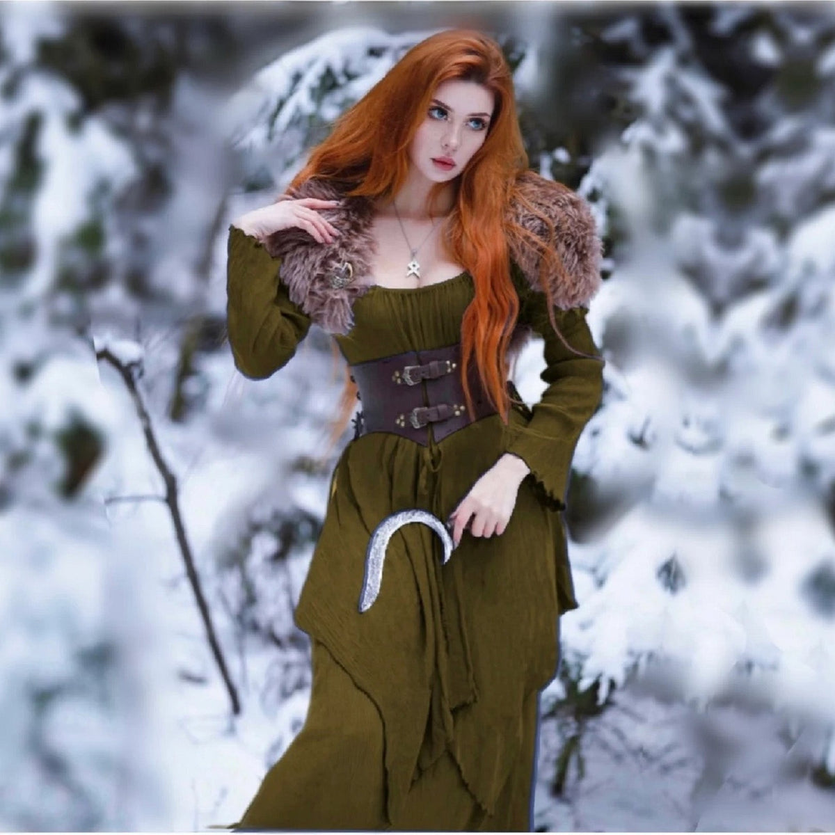 Kimber Long Sleeved Layered Renaissance Boho Dress