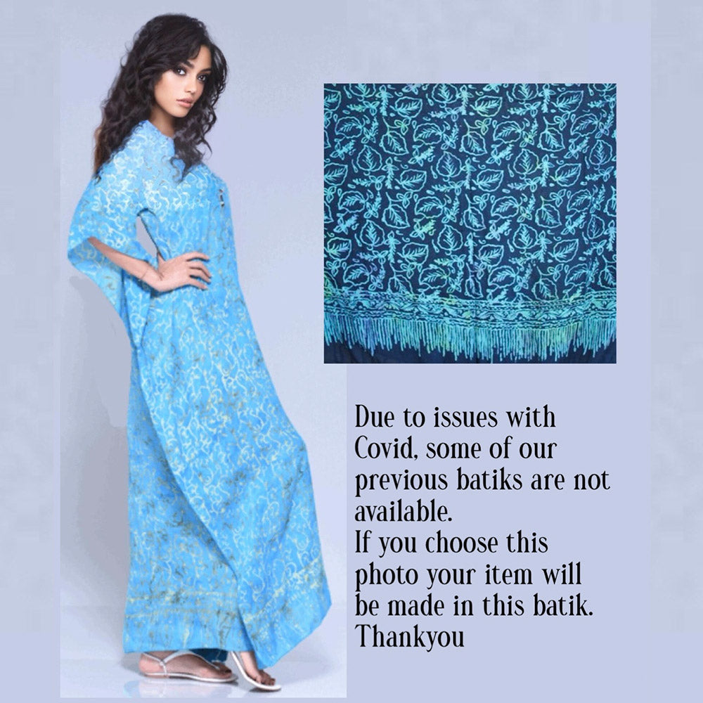 Vanessa Maxi Boho Dress Caftan ¨C Gauzy Batik Figure Flattering