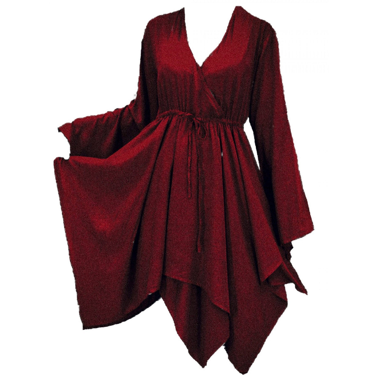 Scarlette V Neckline Asymmetrical Long Sleeve Boho Blouse