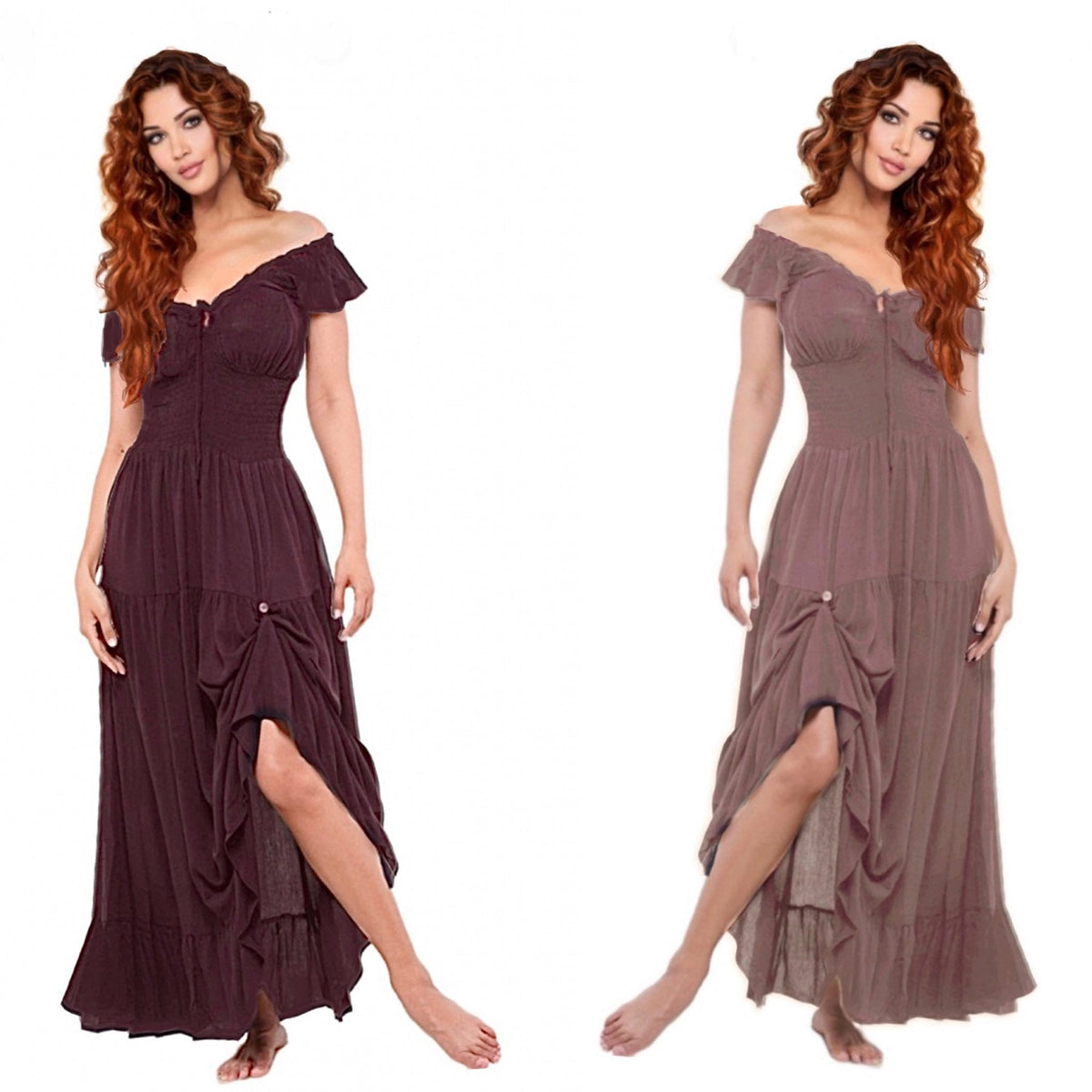 Madalyn Smocked Tiers Crinkle Rayon Party Maxi Dress