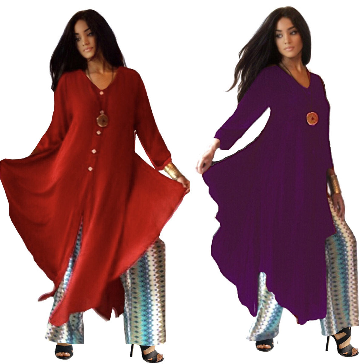 Vicki Gorgeous Longline Lagenlook Tunic Shirt