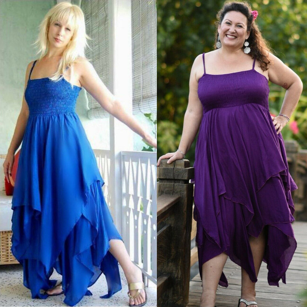 Nicole  Boho Pixie Dress Hippie Layered Design Lagenlook Chic