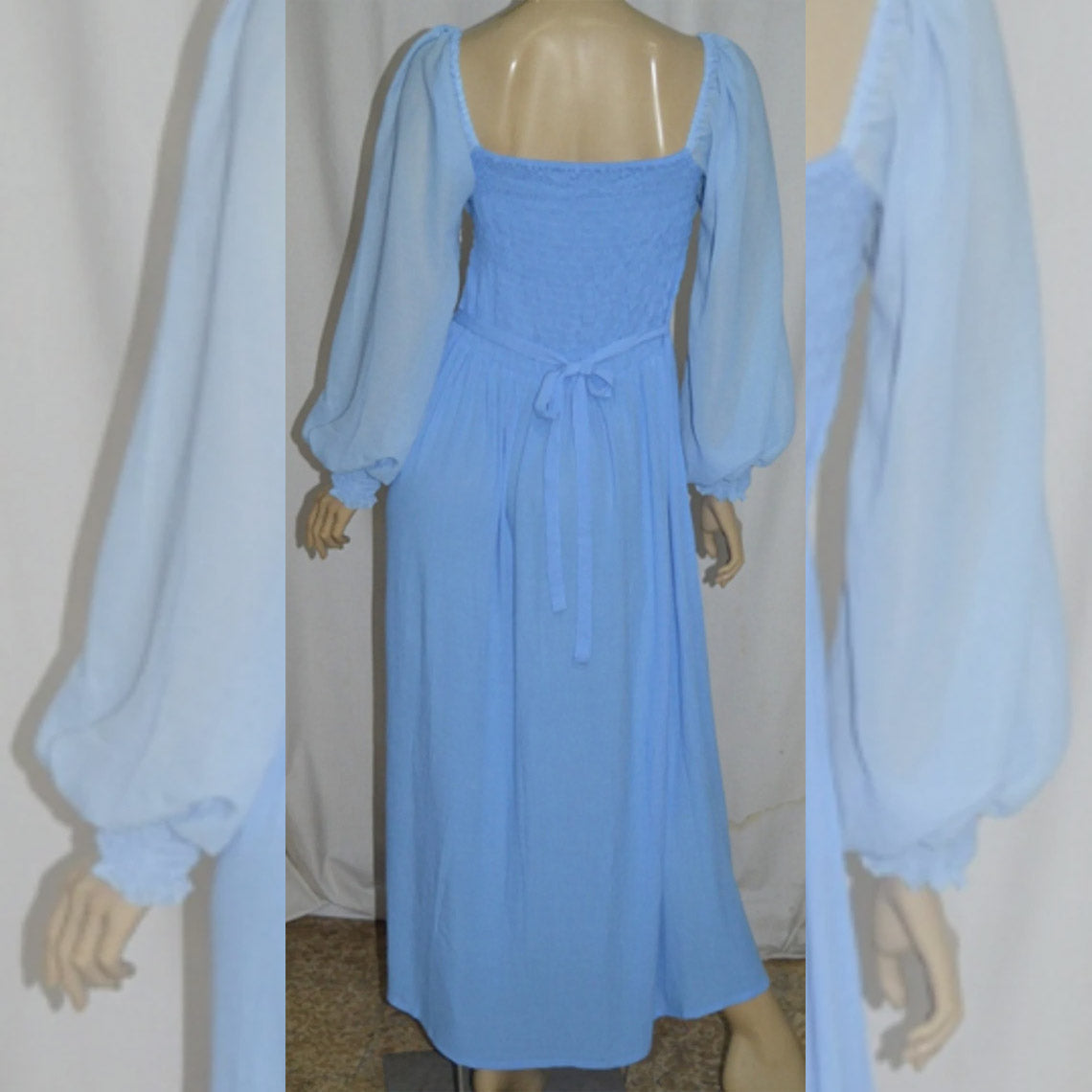 Mylah Romantic Length Chiffon Sleeves Medieval Maxi Dress