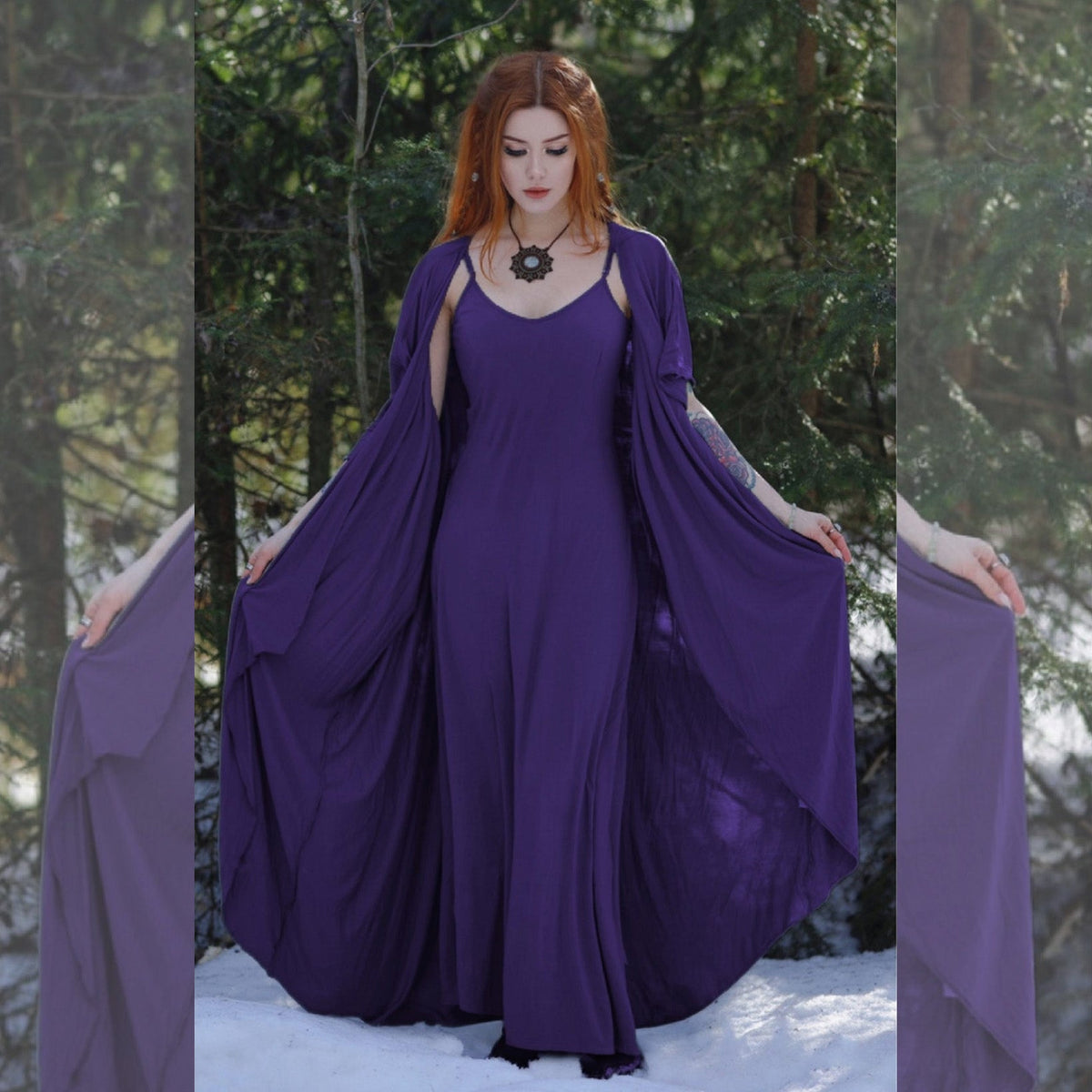 Monroe Jersey Stretch Asymmetrical Dress and Jacket Outfit