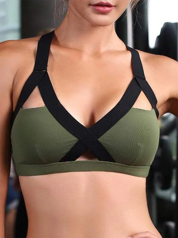 Hollow Gathered Sports Bras