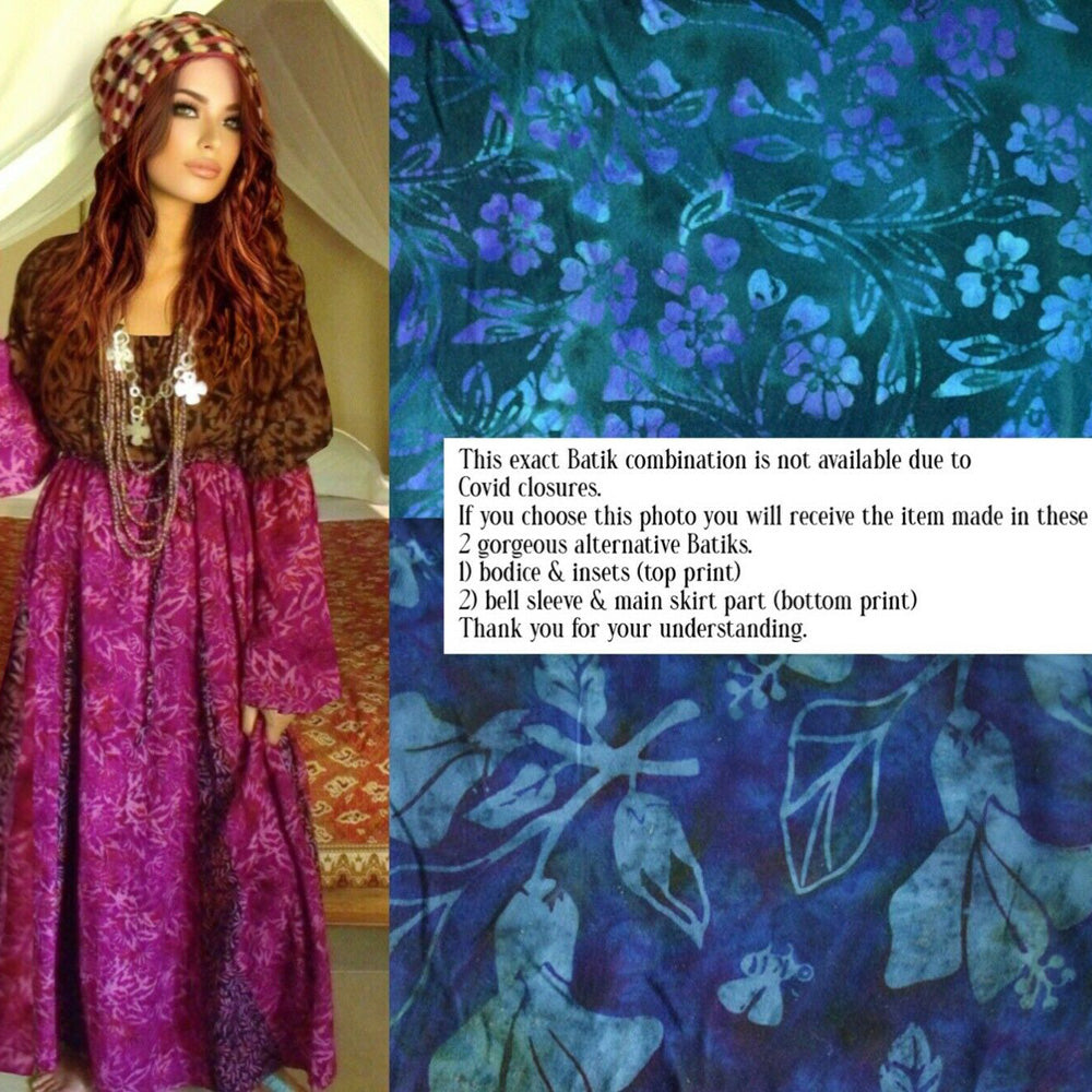 Kayleigh Gypsy Dress Batik Empire Maxi Dress