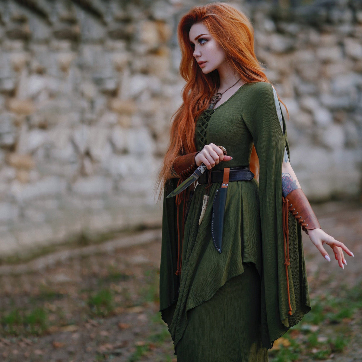 Leona Ren Faire Renaissance Corset Maxi Dress