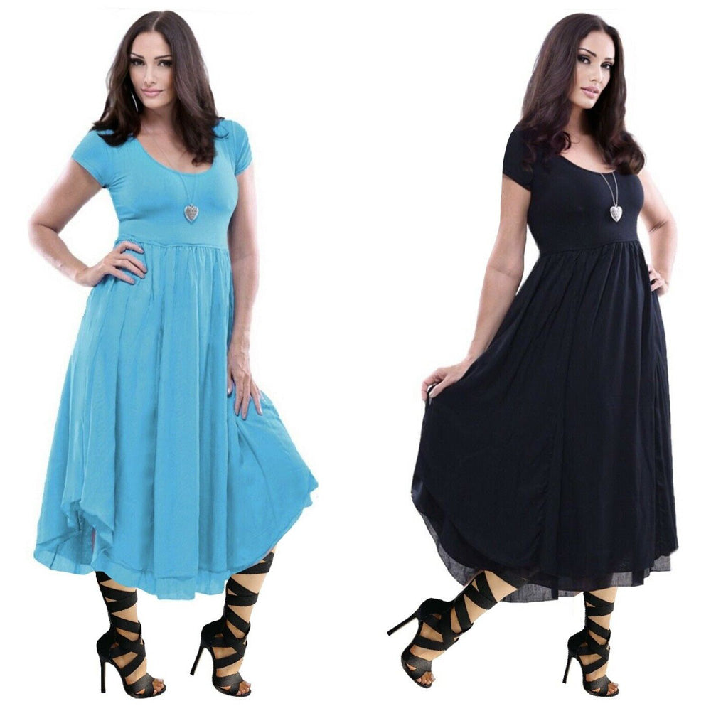 Saylor Cottagegoth Boho Pagan Jersey Midi Dress
