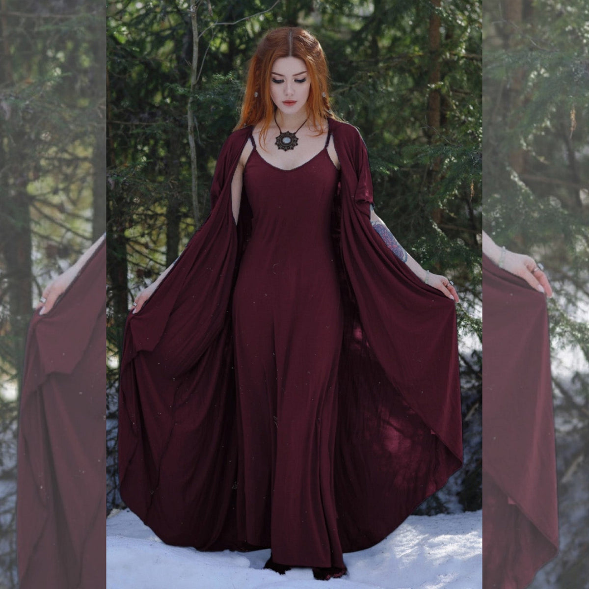 Monroe Jersey Stretch Asymmetrical Dress and Jacket Outfit
