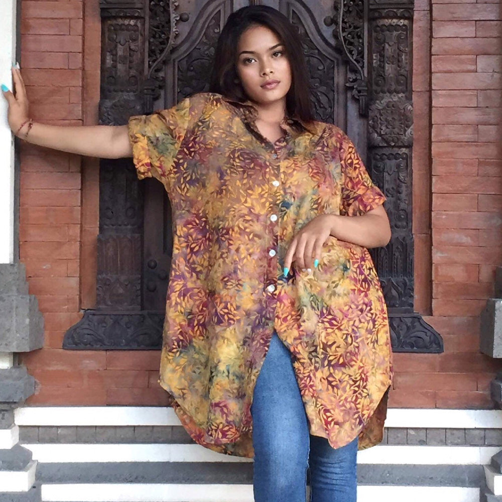 Harley Batik Shirt Long Cut Blouse