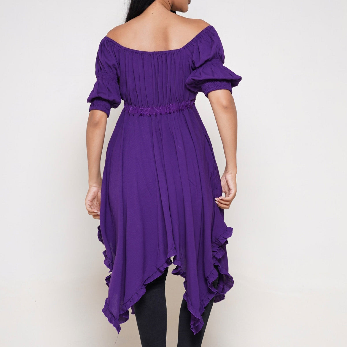 Emely Empire Waist 3/4-length Sleeves Boho Blouse