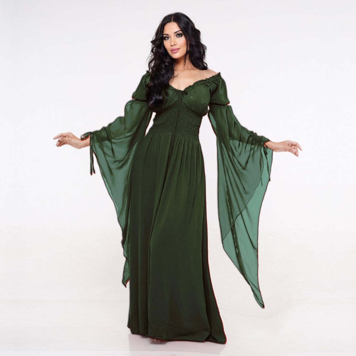 Clarissa Flowing Sleeve Renaissance Romantic Maxi Dress