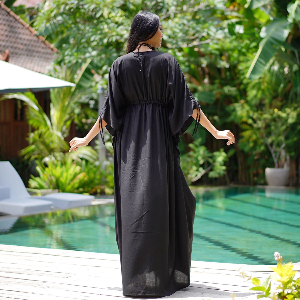 Brittany Bell Sleeves Maxi Goddess Dress