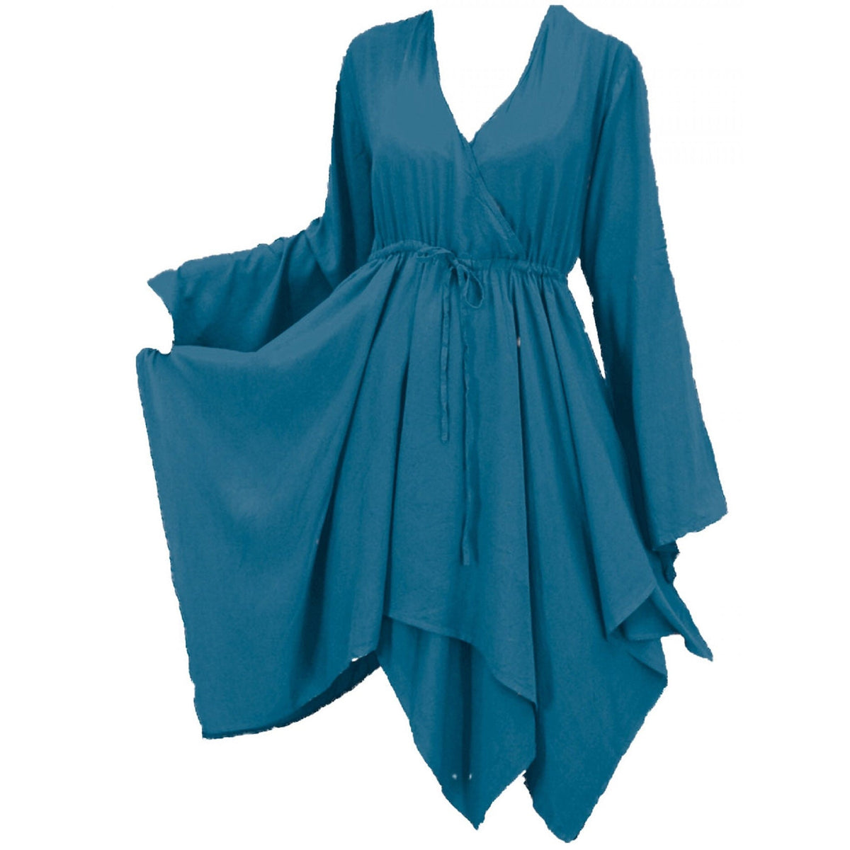 Scarlette V Neckline Asymmetrical Long Sleeve Boho Blouse
