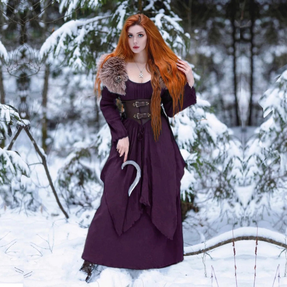 Kimber Long Sleeved Layered Renaissance Boho Dress