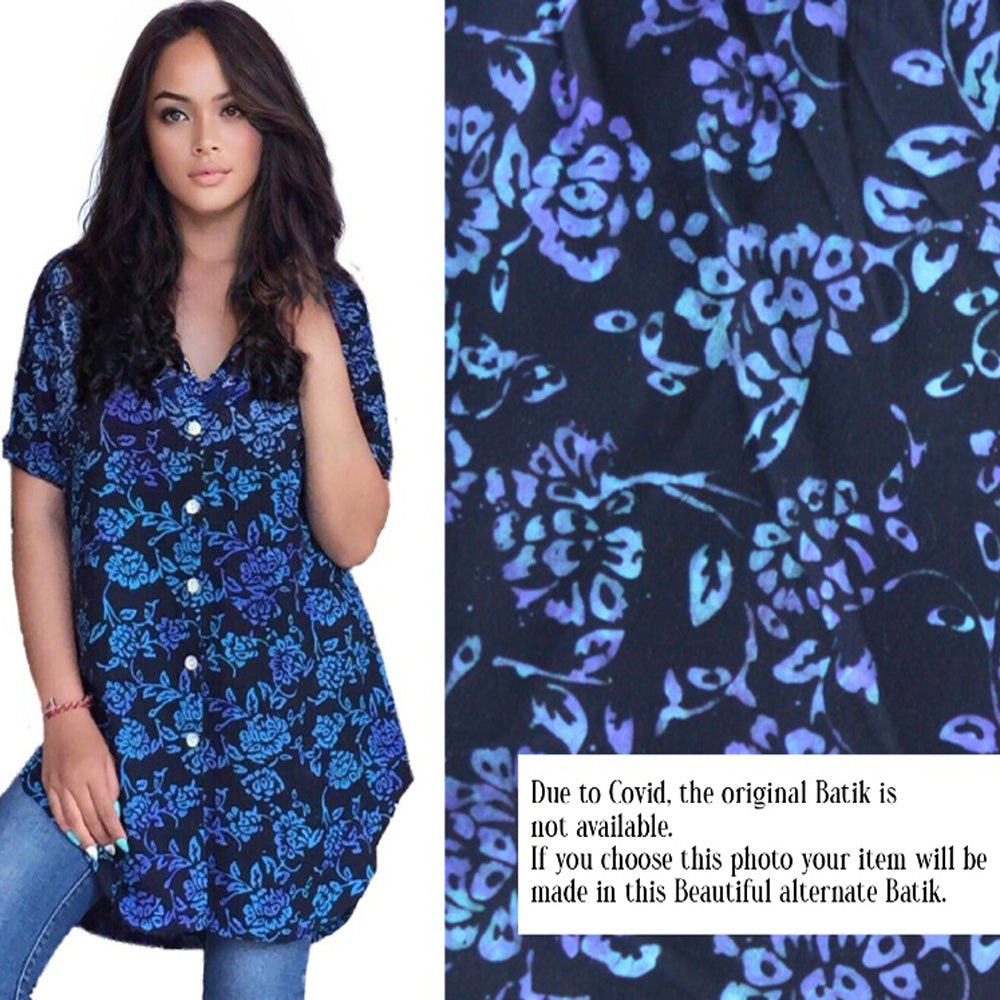 Harley Batik Shirt Long Cut Blouse