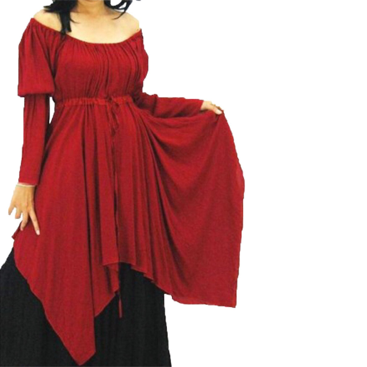 Alma Renaissance Long Sleeves Boho Peasant Blouse