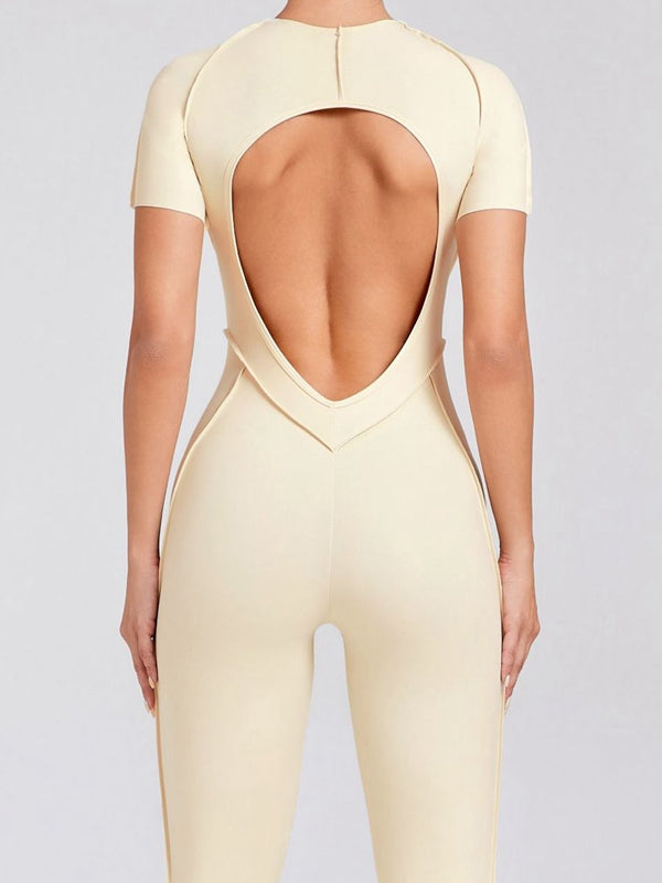 Heart Backless Jumpsuit