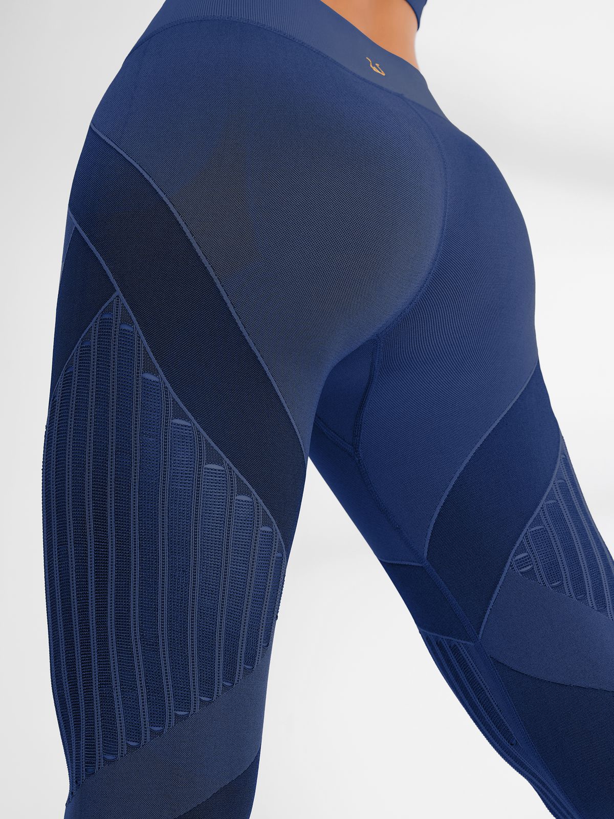 High-waist Fishnet Knitted Seamless Leggings