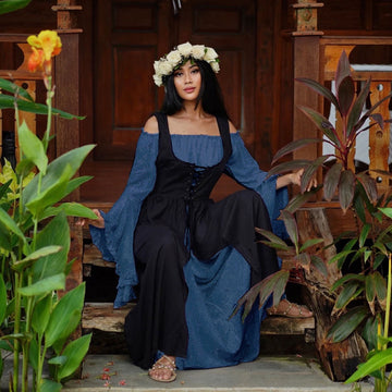 Sariah Corset Vest and Peasant Renaissance Dress
