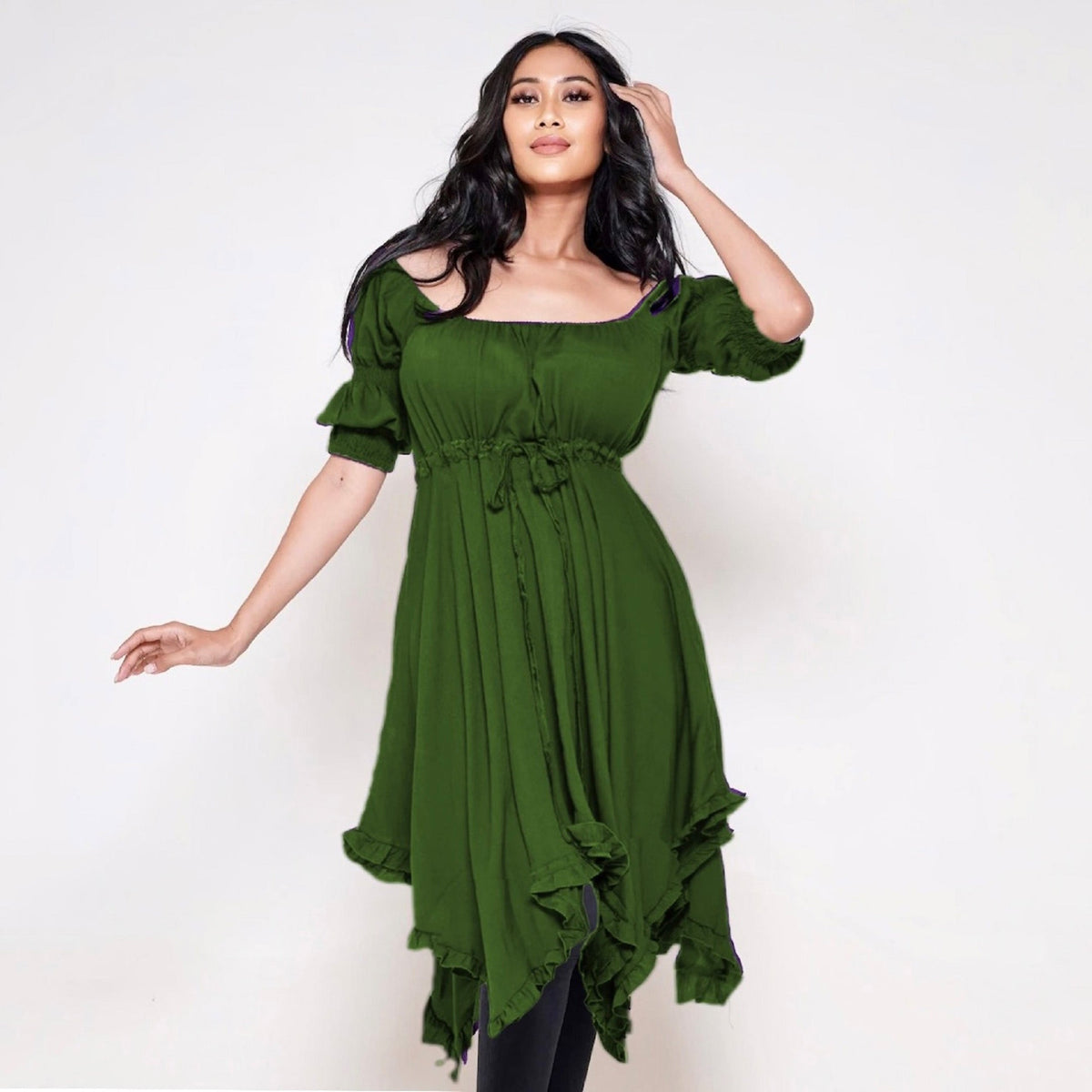 Emely Empire Waist 3/4-length Sleeves Boho Blouse