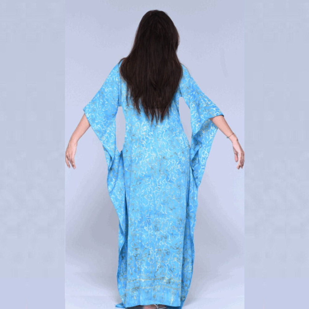 Vanessa Maxi Boho Dress Caftan ¨C Gauzy Batik Figure Flattering