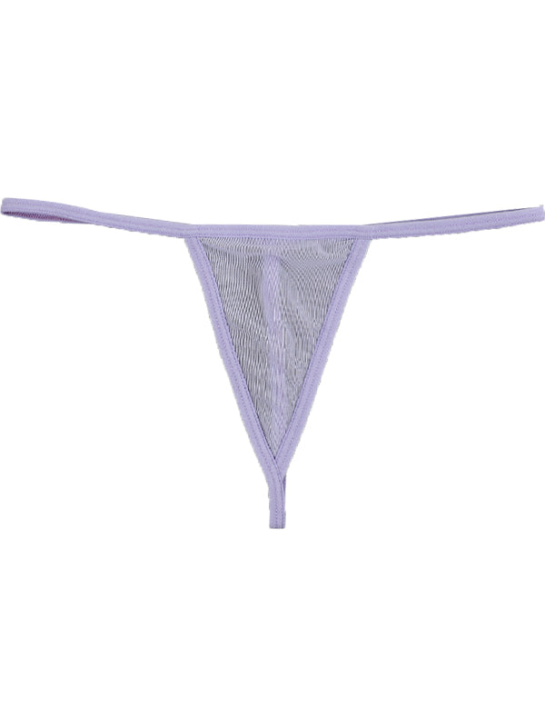 Lace Print T-back Panties