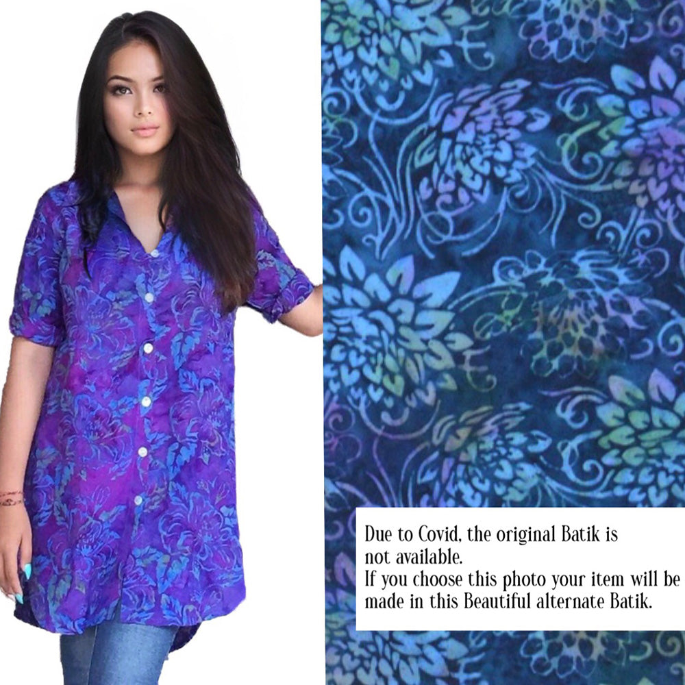 Harley Batik Shirt Long Cut Blouse