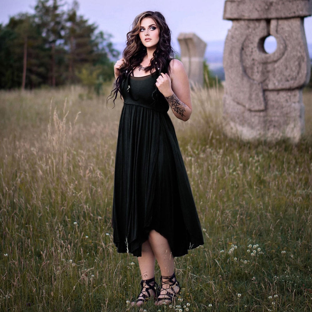 Quinn Stretch Lycra 3/4 Length Midi Dress