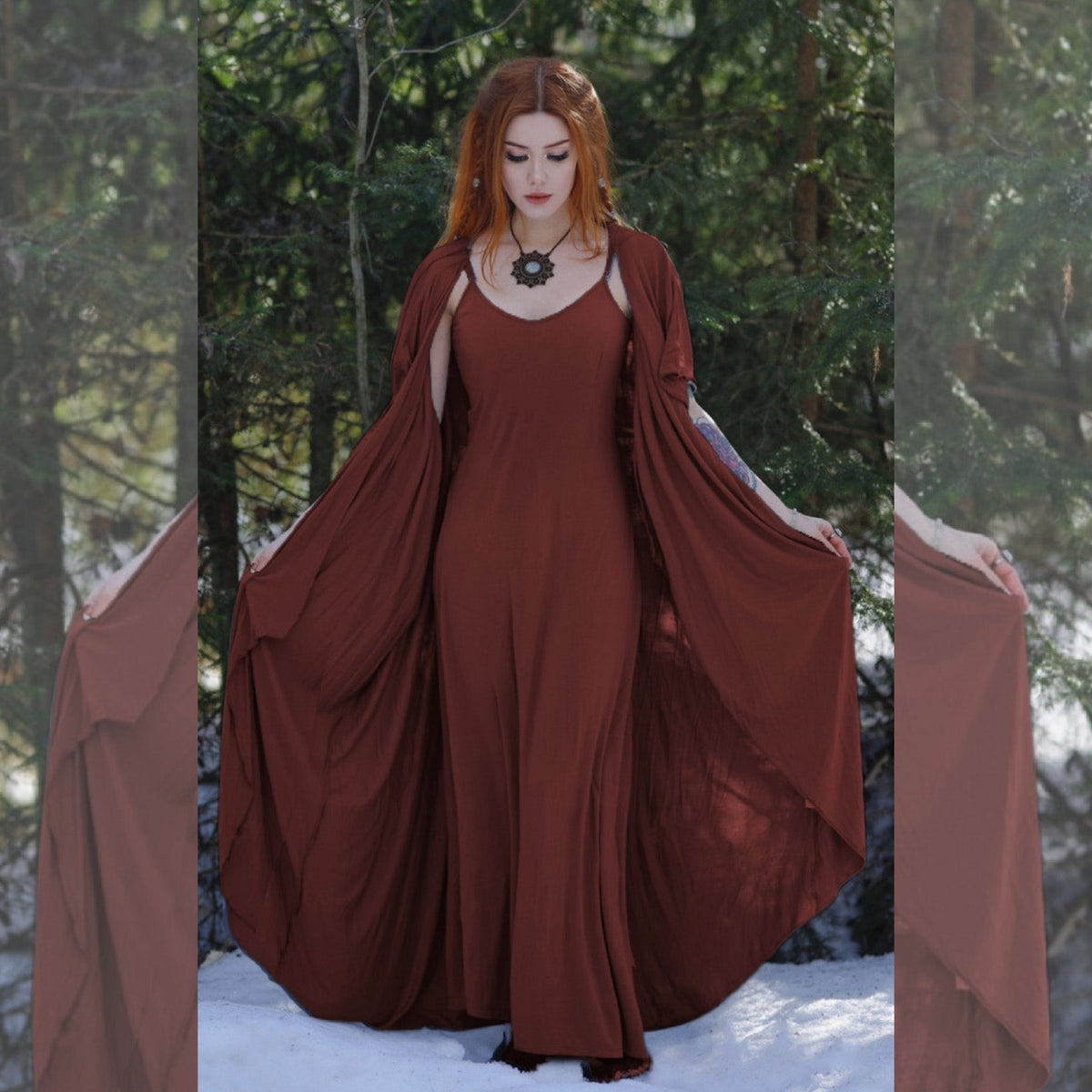 Monroe Jersey Stretch Asymmetrical Dress and Jacket Outfit