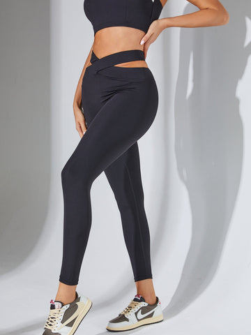 Hollow Out Waist Leggings