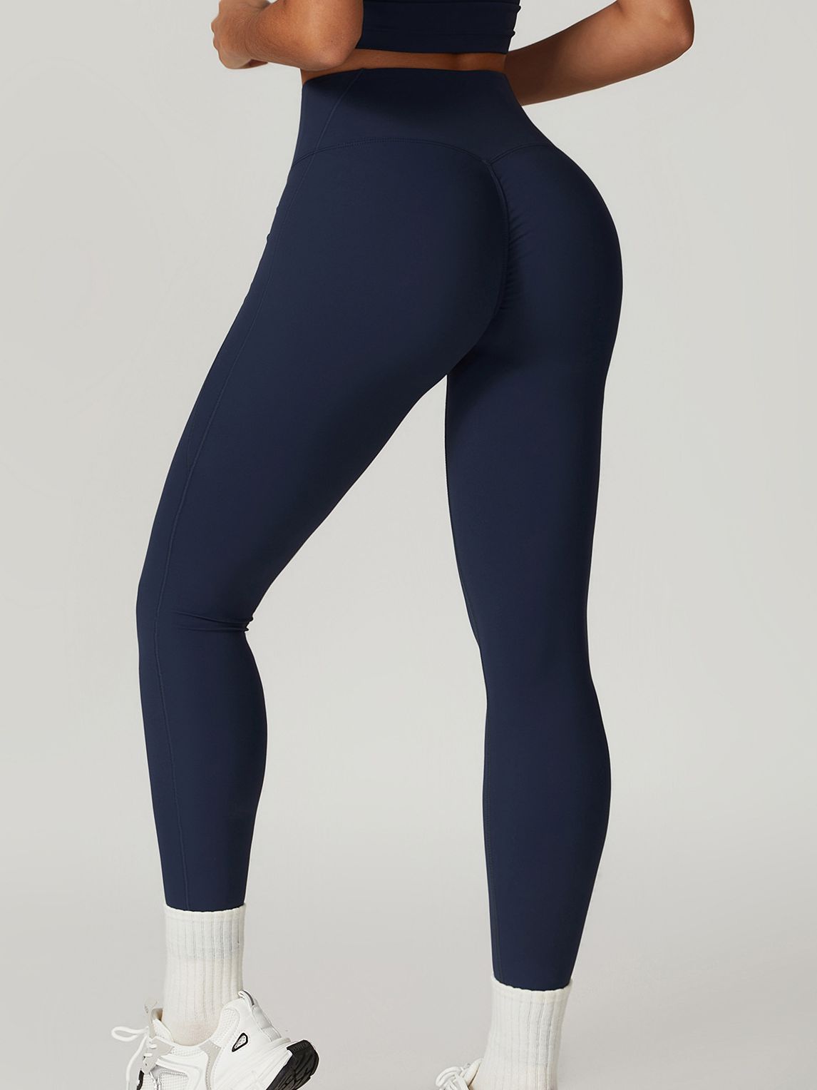High-waisted Hip-lift Quick Dry Elastic Tight Scrunch Bum Leggings